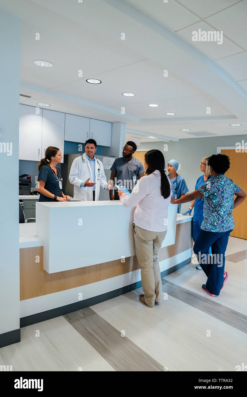 Hospital receptionist